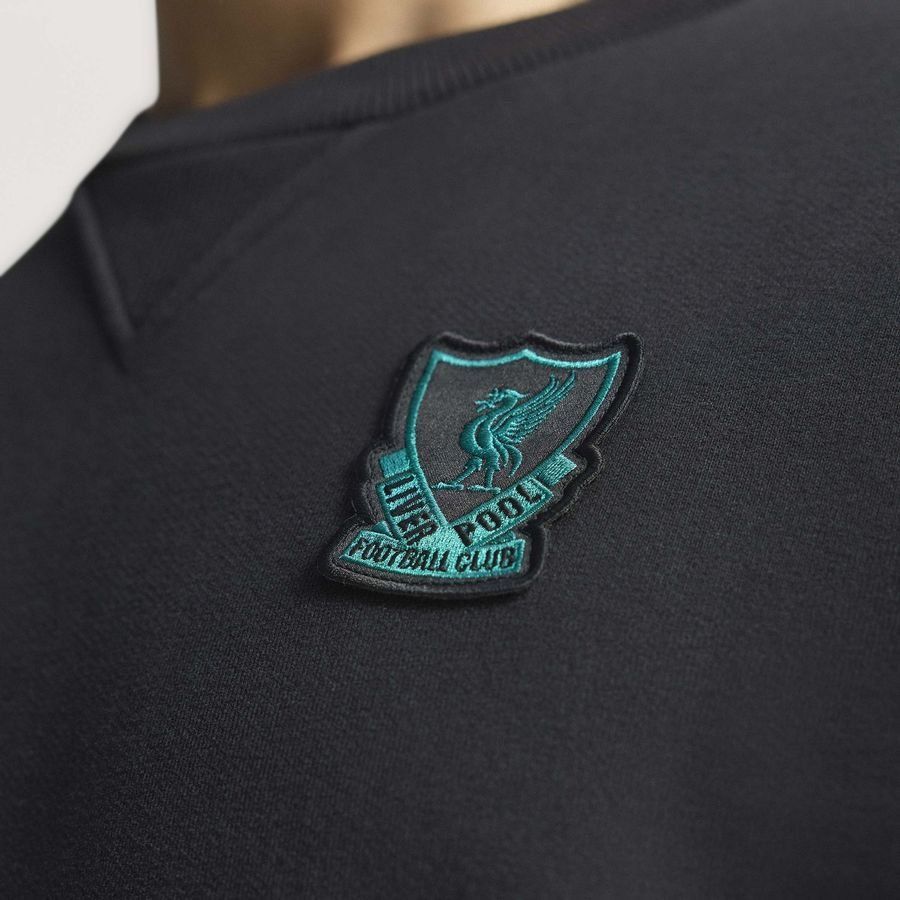 Liverpool Sweatshirt Terrace Icons - Black/Sea Green - Men's-SoccerKits Hub | Buy Soccer Jerseys Online